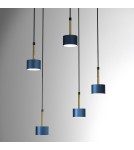 Blue pendant lamps - Milagro ARENA BLUE/GOLD pendant lamp 5xGX53 MLP7775 - product 3