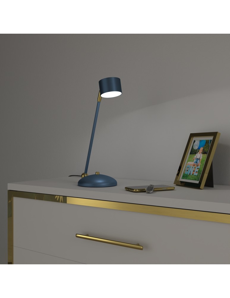 Desk lamps - Milagro Desk Lamp ARENA BLUE/GOLD 1xGX53 MLP7776 - product kolory-swiatla.pl 4