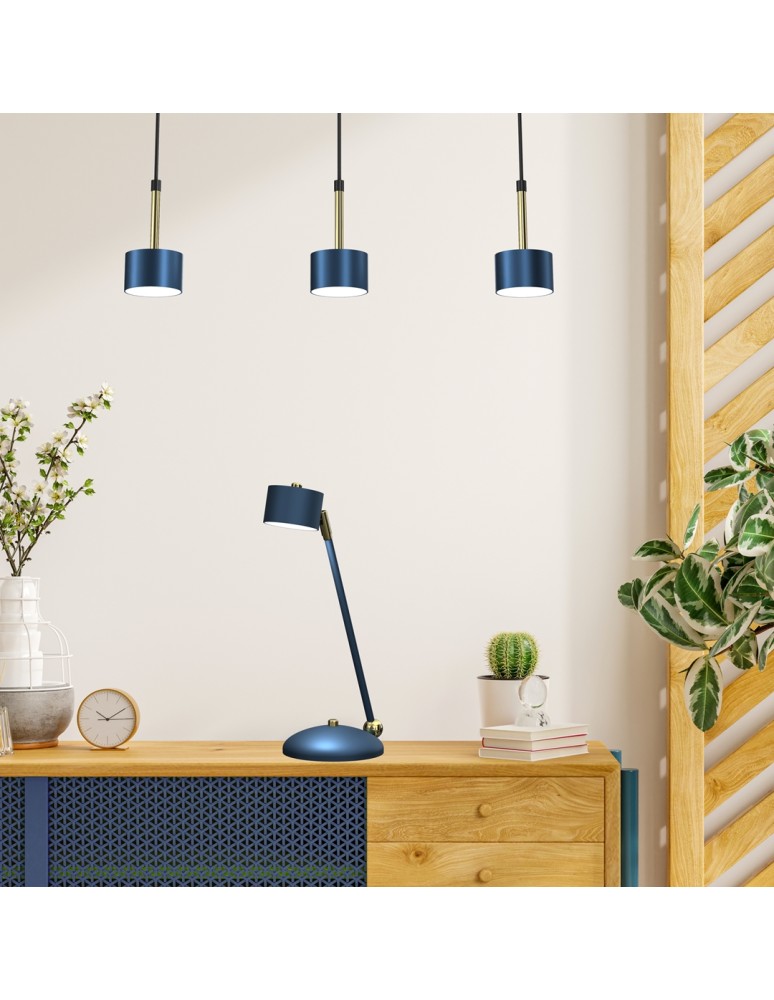 Desk lamps - Milagro Desk Lamp ARENA BLUE/GOLD 1xGX53 MLP7776 - product kolory-swiatla.pl 8