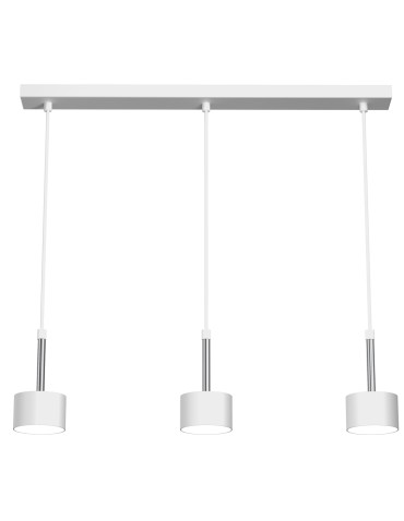 Milagro ARENA WHITE/SILVER 3xGX53 pendant lamp MLP7779