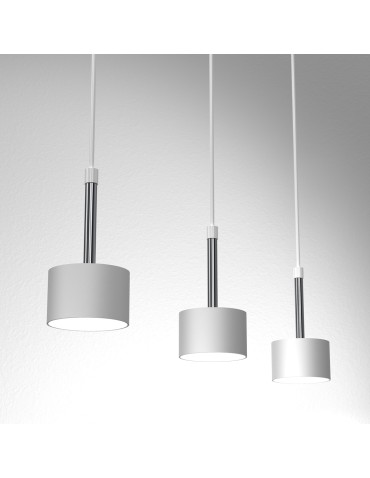 Milagro ARENA WHITE/SILVER 3xGX53 pendant lamp MLP7779 - product 2
