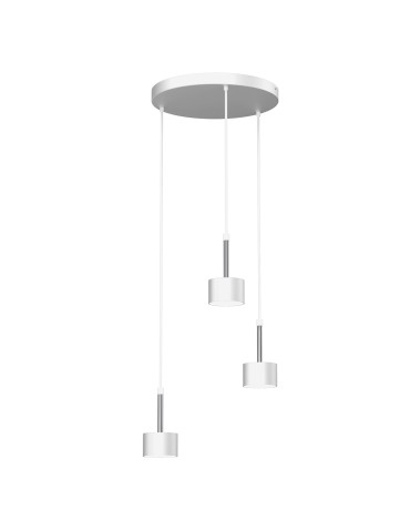 Milagro ARENA WHITE/SILVER 3xGX53 pendant lamp MLP7780