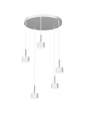Milagro Lampa wisząca ARENA WHITE/SILVER 5xGX53 MLP7781