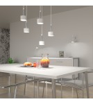 Milagro Lampa wisząca ARENA WHITE/SILVER 5xGX53 MLP7781