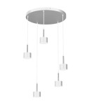 Milagro Lampa wisząca ARENA WHITE/SILVER 5xGX53 MLP7781
