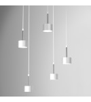 Milagro Lampa wisząca ARENA WHITE/SILVER 5xGX53 MLP7781