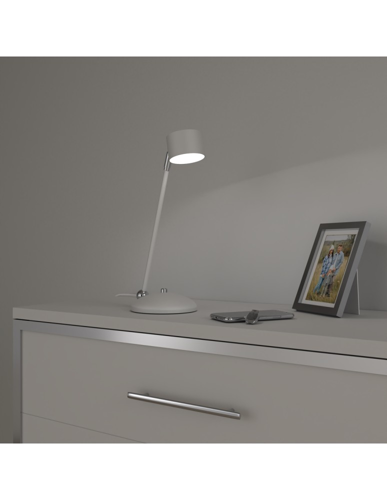 Desk lamps - Milagro ARENA WHITE/SILVER desk lamp 1xGX53 MLP7782 - product kolory-swiatla.pl 4