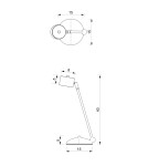 Desk lamps - Milagro ARENA WHITE/SILVER desk lamp 1xGX53 MLP7782 - product 5