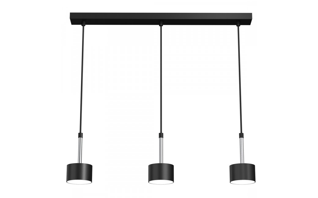 Milagro Lampa wisząca ARENA BLACK/SILVER 3xGX53 MLP7785