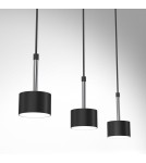 Pendant lamps on a strip - Milagro ARENA BLACK/SILVER pendant lamp 3xGX53 MLP7785 - product 2