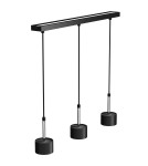 Pendant lamps on a strip - Milagro ARENA BLACK/SILVER pendant lamp 3xGX53 MLP7785 - product 3