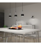 Pendant lamps on a strip - Milagro ARENA BLACK/SILVER pendant lamp 3xGX53 MLP7785 - product 4