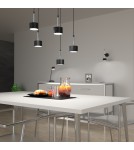 Milagro Lampa wisząca ARENA BLACK/SILVER 5xGX53 MLP7787