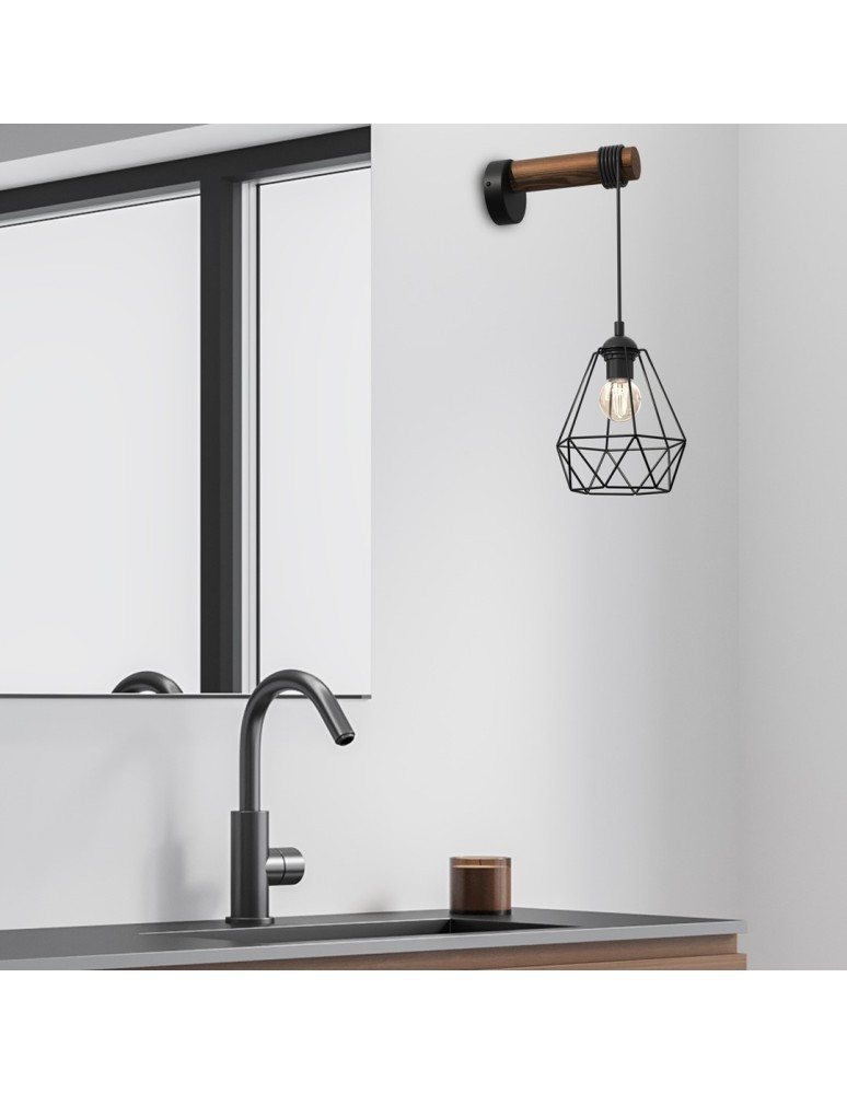 Loft wall lamps - industrial - Milagro Wall lamp ACERO 1xE27 MLP7886 - product kolory-swiatla.pl 5