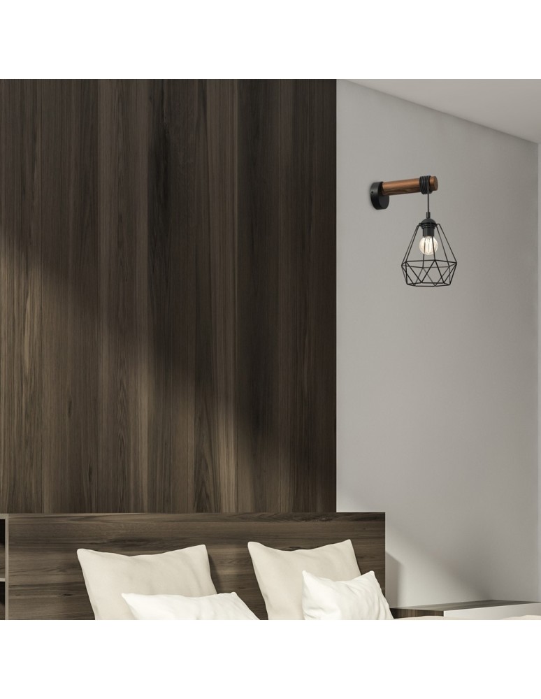 Loft wall lamps - industrial - Milagro Wall lamp ACERO 1xE27 MLP7886 - product kolory-swiatla.pl 6