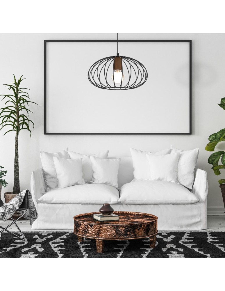 Wire pendant lamps - Milagro MERIDIANO 1xE27 pendant lamp MLP7959 - product kolory-swiatla.pl 4