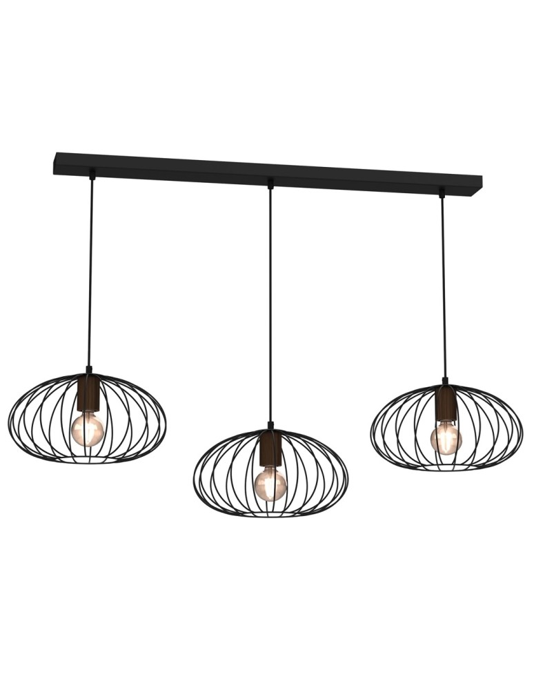 Pendant lamps on a strip - Milagro MERIDIANO 3xE27 pendant lamp MLP7960 - product kolory-swiatla.pl 1