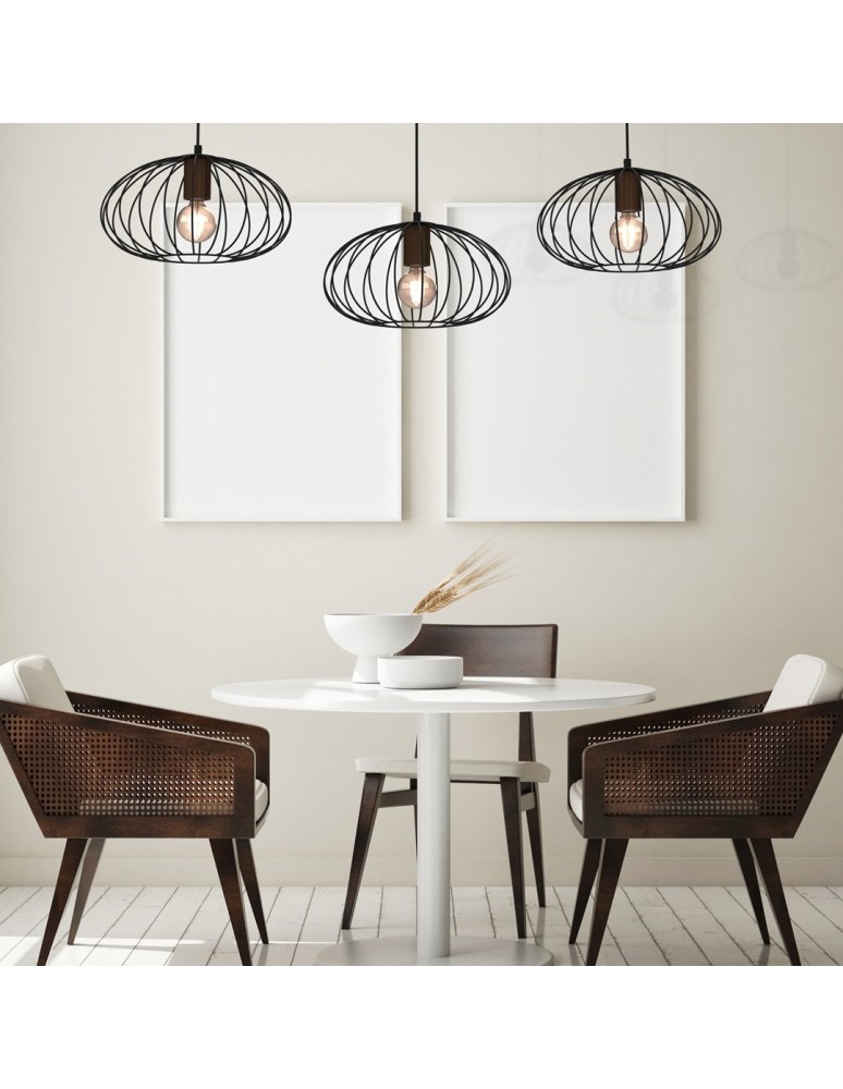 Pendant lamps on a strip - Milagro MERIDIANO 3xE27 pendant lamp MLP7960 - product kolory-swiatla.pl 4