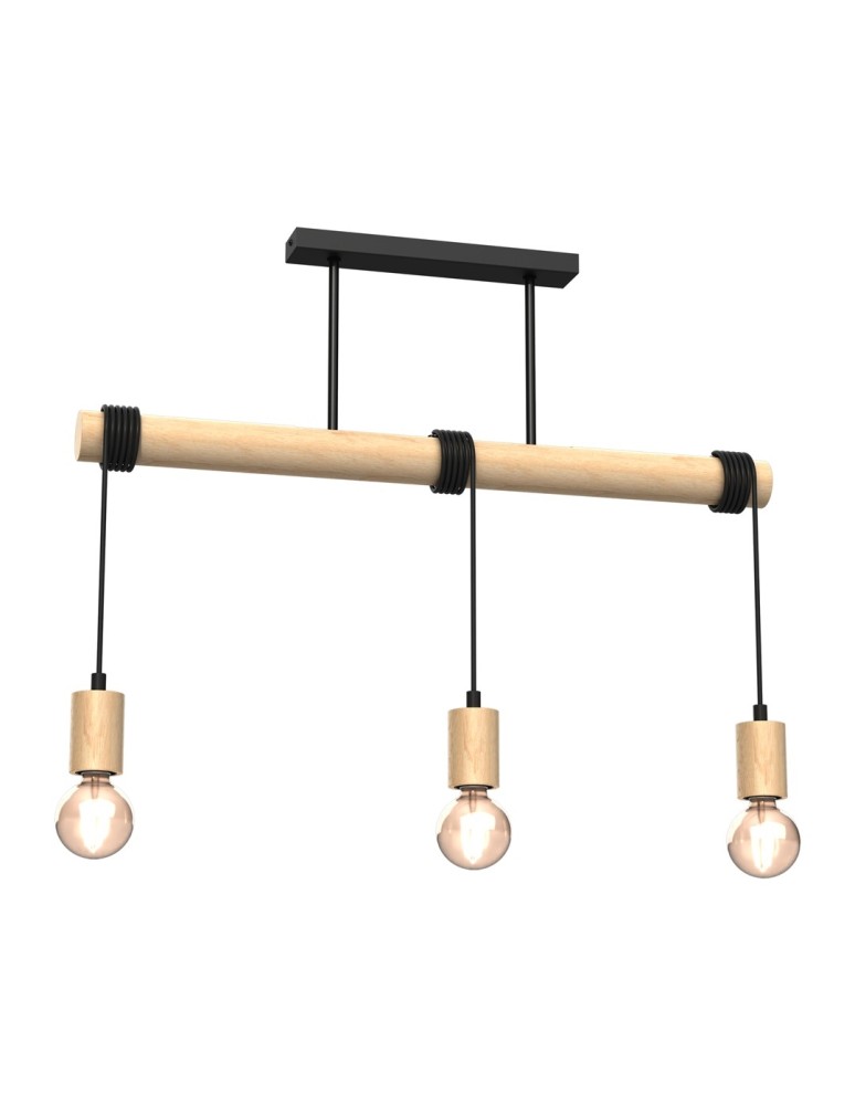 Pendant lamps on a strip - Milagro VIGA 3xE27 pendant lamp MLP7964 - product kolory-swiatla.pl 1