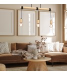 Pendant lamps on a strip - Milagro VIGA 3xE27 pendant lamp MLP7964 - product 3