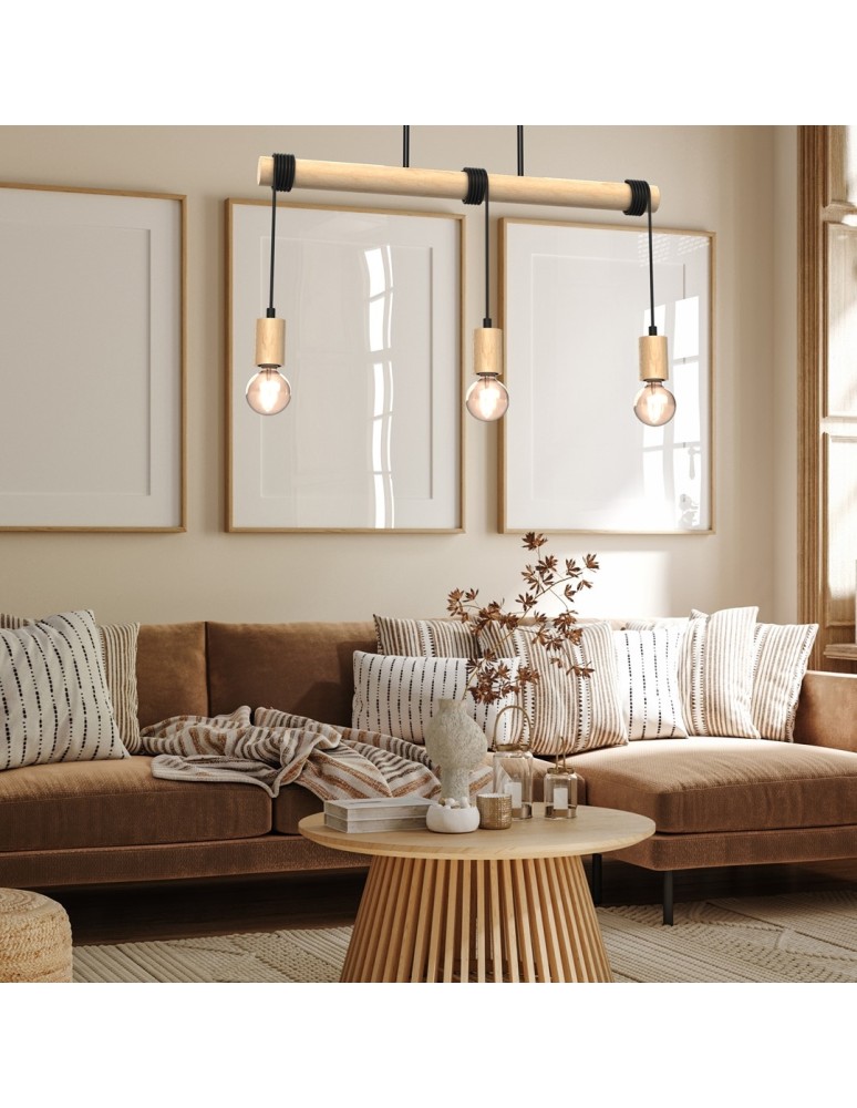 Pendant lamps on a strip - Milagro VIGA 3xE27 pendant lamp MLP7964 - product kolory-swiatla.pl 3