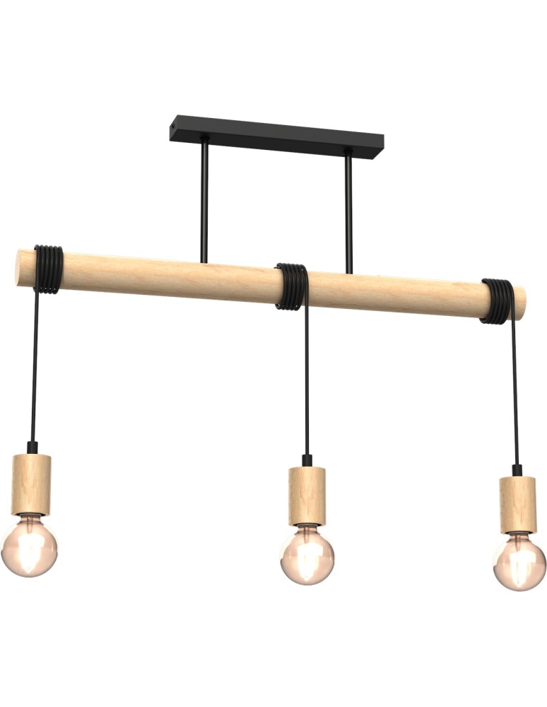 Pendant lamps on a strip - Milagro VIGA 3xE27 pendant lamp MLP7964 - product kolory-swiatla.pl 9