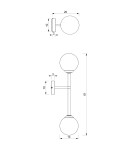 Wall lamps - Milagro POP 2xE14 wall lamp MLP7843 - product 4