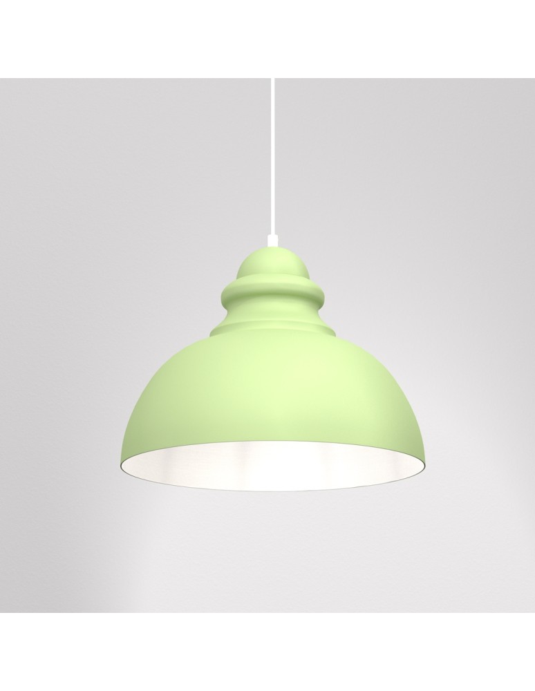 Green pendant lamps - Milagro CORIN GREEN 1xE27 pendant lamp MLP7983 - product kolory-swiatla.pl 3