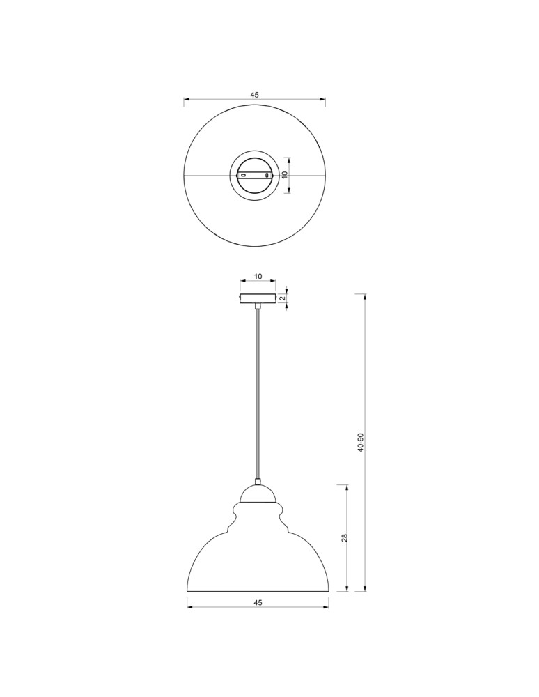Green pendant lamps - Milagro CORIN GREEN 1xE27 pendant lamp MLP7983 - product kolory-swiatla.pl 5