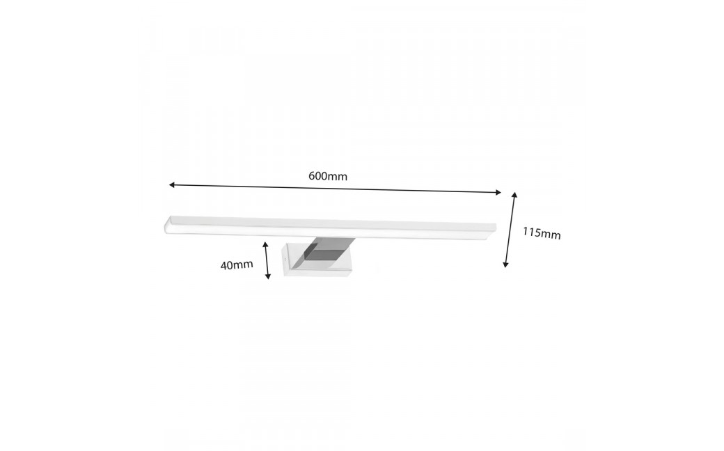 Milagro Kinkiet SHINE WHITE/CHROME 60cm 13,8W LED ML7882
