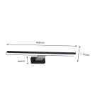 Bathroom wall lamps - Milagro Wall lamp SHINE BLACK/CHROME 60cm 13.8W LED ML7883 - product 4
