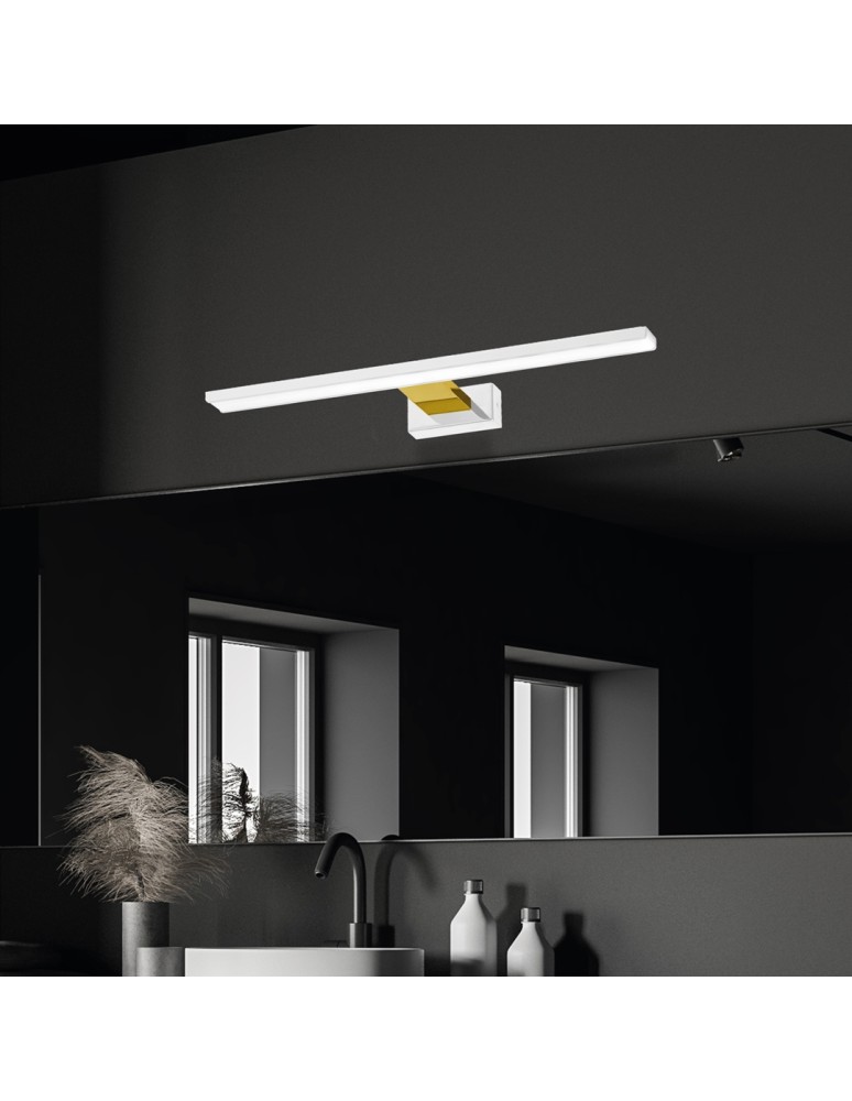 Bathroom wall lamps - Milagro Wall lamp SHINE WHITE/GOLD 60cm 13.8W LED ML7884 - product kolory-swiatla.pl 3