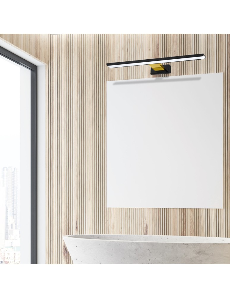 Bathroom wall lamps - Milagro Wall lamp SHINE BLACK/GOLD 60cm 13,8W LED ML7885 - product kolory-swiatla.pl 3