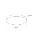 Hermetic plafonds - Milagro Plafond MAYA BLACK 15W LED IP44 Ø330 mm ML7789 - product 4