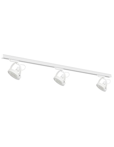 Milagro 3xLugar (AR111-GU10) track set + Guide 1.5m - White ML7449