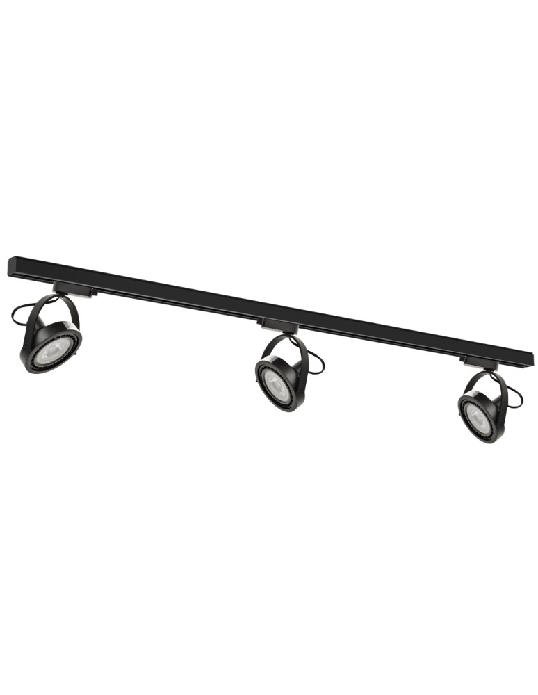Ready-made rail kits - Milagro 3xLugar (AR111-GU10) track set + Guide 1.5m - Black ML7912 - product kolory-swiatla.pl 1