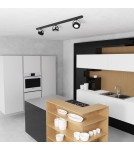 Ready-made rail kits - Milagro 3xLugar (AR111-GU10) track set + Guide 1.5m - Black ML7912 - product 6