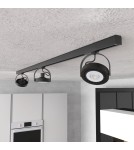 Ready-made rail kits - Milagro 3xLugar (AR111-GU10) track set + Guide 1.5m - Black ML7912 - product 7