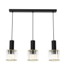 Pendant lamps on a strip - Milagro CRISTAL 3xE27 pendant lamp MLP8361 - product 1
