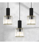 Pendant lamps on a strip - Milagro CRISTAL 3xE27 pendant lamp MLP8361 - product 3