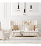 Pendant lamps on a strip - Milagro CRISTAL 3xE27 pendant lamp MLP8361 - product 4