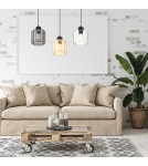 Pendant lamps on a strip - Milagro SOMBRA MIX 3xE27 pendant lamp MLP8368 - product 4