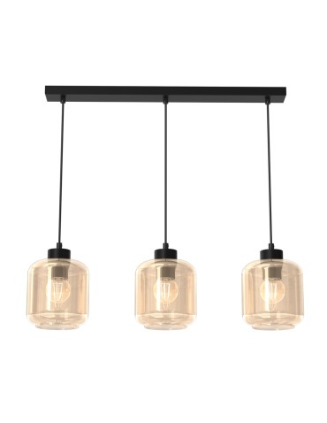 Milagro SOMBRA AMBER 3xE27 pendant lamp MLP8371