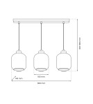 Product categories - Milagro SOMBRA AMBER 3xE27 pendant lamp MLP8371 - product 6