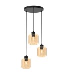 Triple pendant lamps - Milagro SOMBRA AMBER 3xE27 pendant lamp MLP8372 - product 1