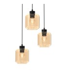 Triple pendant lamps - Milagro SOMBRA AMBER 3xE27 pendant lamp MLP8372 - product 2