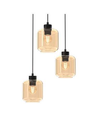 Milagro SOMBRA AMBER 3xE27 pendant lamp MLP8372 - product 2
