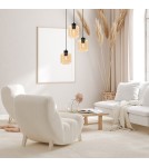 Triple pendant lamps - Milagro SOMBRA AMBER 3xE27 pendant lamp MLP8372 - product 4