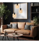 Triple pendant lamps - Milagro SOMBRA AMBER 3xE27 pendant lamp MLP8372 - product 5