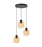 Triple pendant lamps - Milagro SOMBRA AMBER 3xE27 pendant lamp MLP8372 - product 7